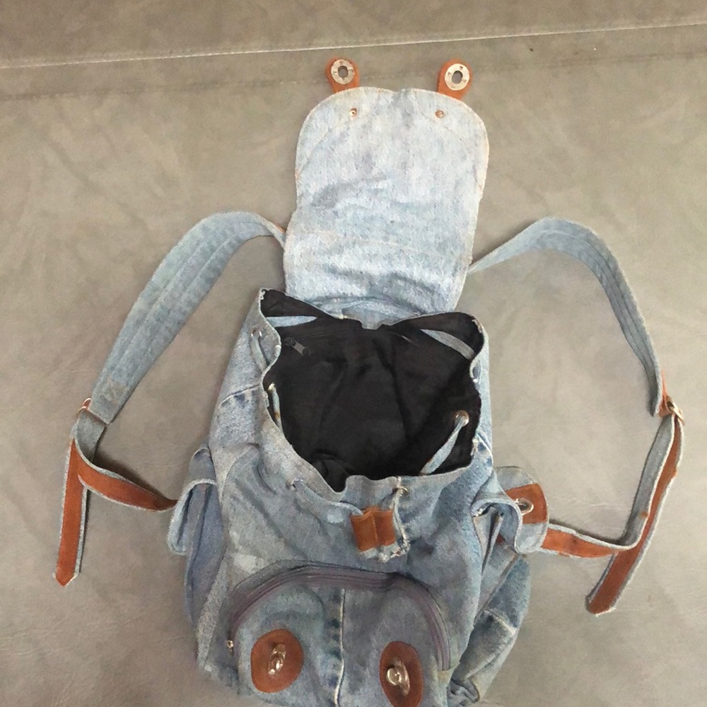 Denim backpack - Picture 2 of 4